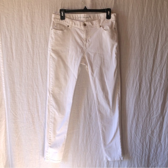 Micheal Kors white skinny jeans low rise stretch size 6 - Picture 1 of 8